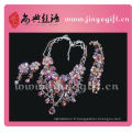 Shangdian Cutural Artisan Purple Floral Runway Party bijoux